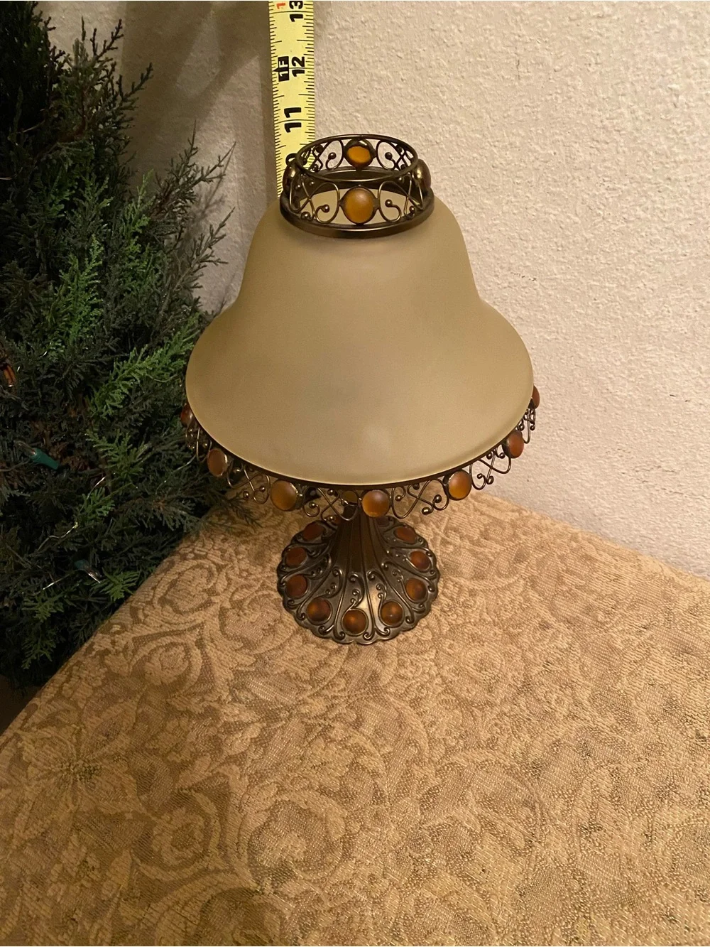 PartyLite Vintage Paris Retro Lamp Votive Tea Light Holder